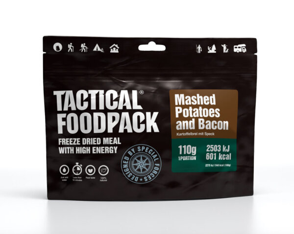 Tactical Foodpack Mashed Potatos and Bacon 110g