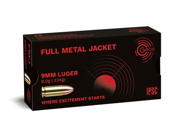 GECO 9mm Luger FMJ 124gr/8,0g